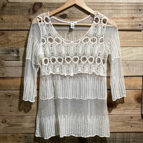 Cato Tops - Cato transparent blouse